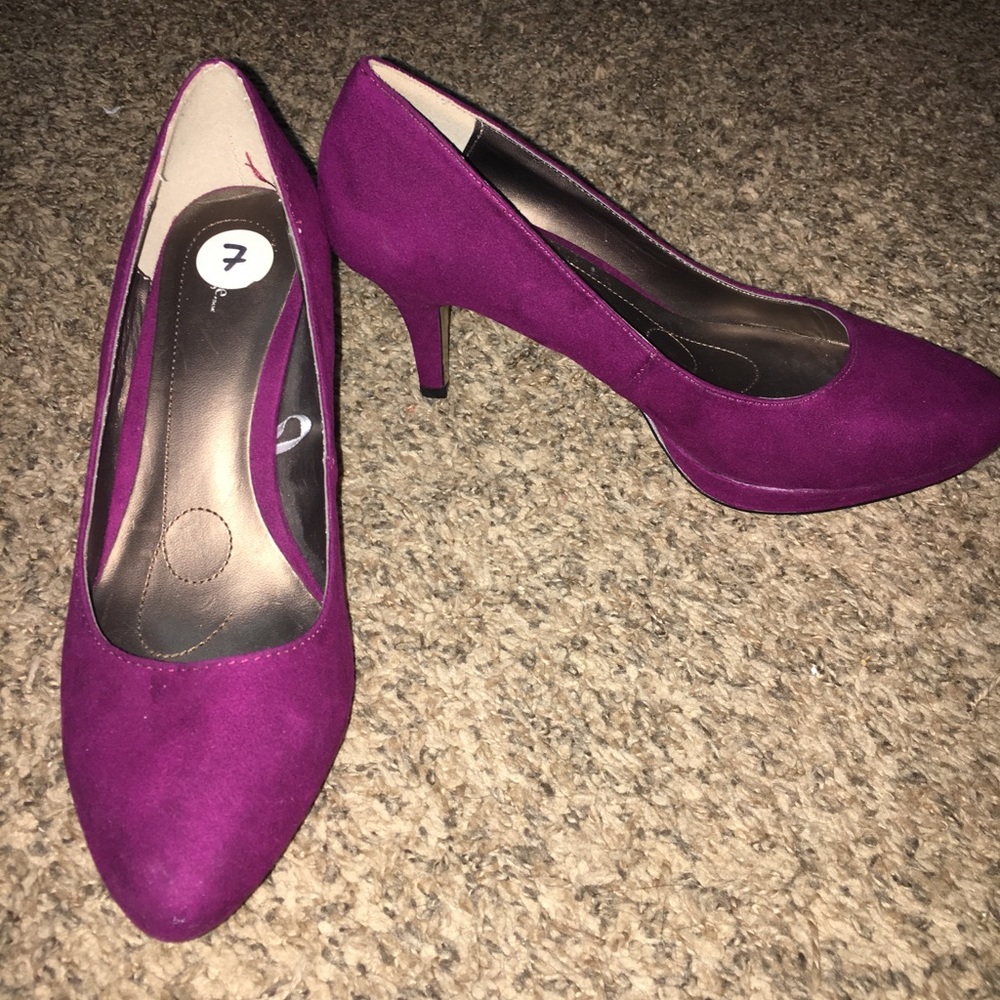Purple high hills